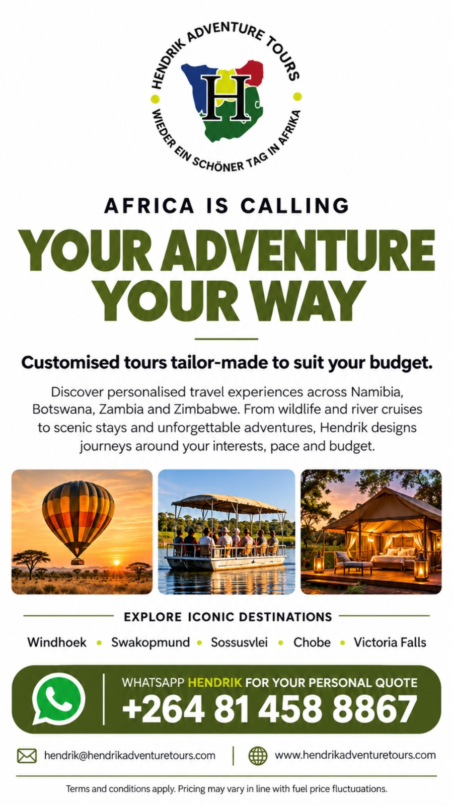 Custom Experiences Advert